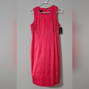 NWT INC International Concepts Red Sleeveless Shift Dress